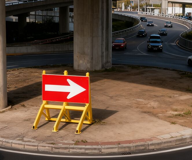 Ανακλαστική Πινακίδα Κυκλοφορίας Υψηλής Έντασης με Αδιάβροχη Πλάκα Αλουμινίου σε L400×W280×H2.0mm για Οδική Ασφάλεια