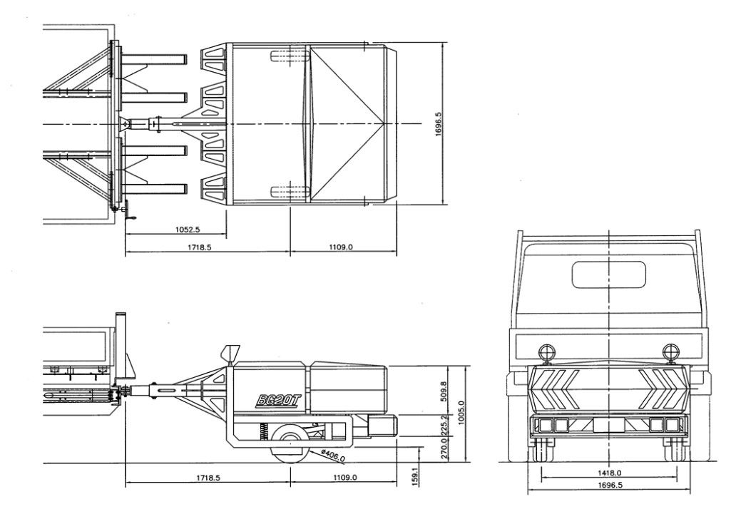 Τροχαίο κίτρινο 750kg φορτηγό τοποθετημένο αποσβεστήρα με κατασκευή από κράμα αλουμινίου για υψηλή αντοχή σε αντίκτυπο
